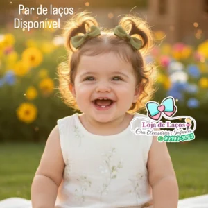 Par de Lacinhos 3cm com antideslizante