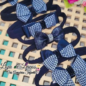 Laços na faixinha Preto ou branco