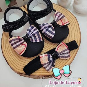 Kit sapatinho + Faixinha com lacinho