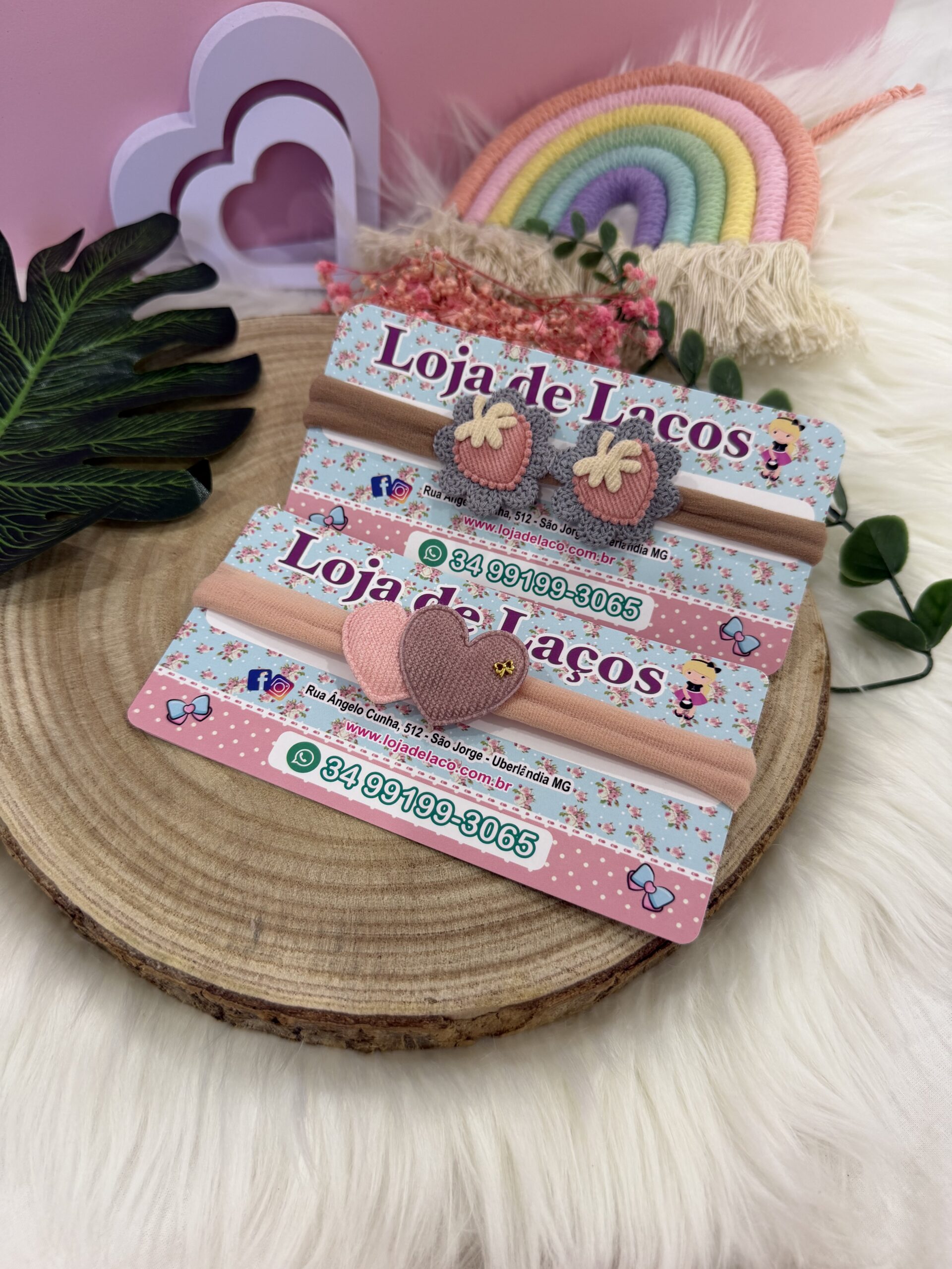 Faixa para bebê coração - Imagem 8