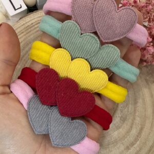 Faixa para bebê coração