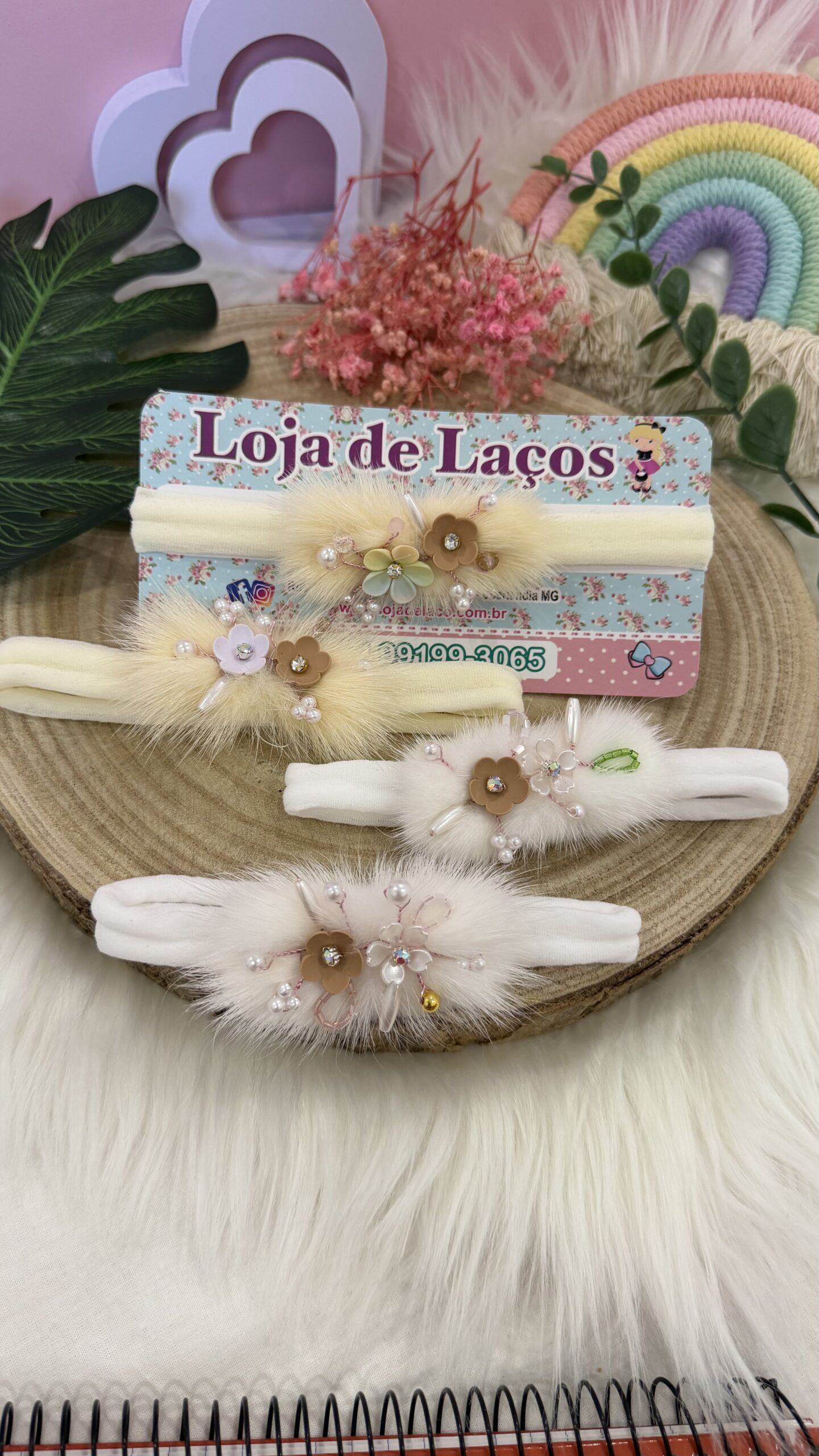 Laço na faixa para bebê Pelucia - Imagem 2