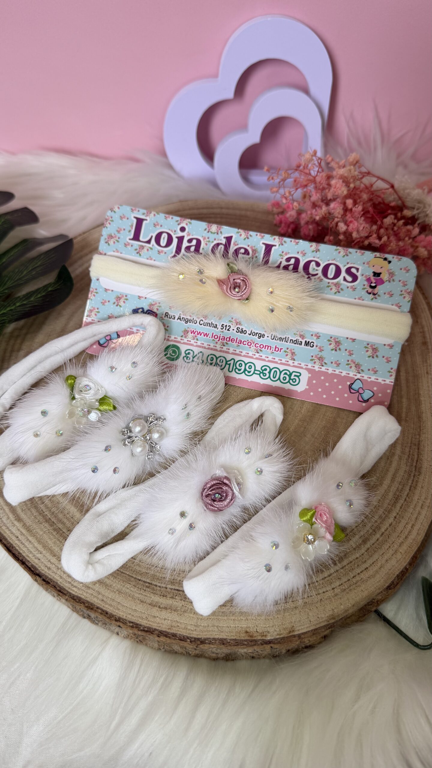 Laço na faixa para bebê Pelucia - Imagem 4