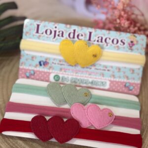 Faixa para bebê coração