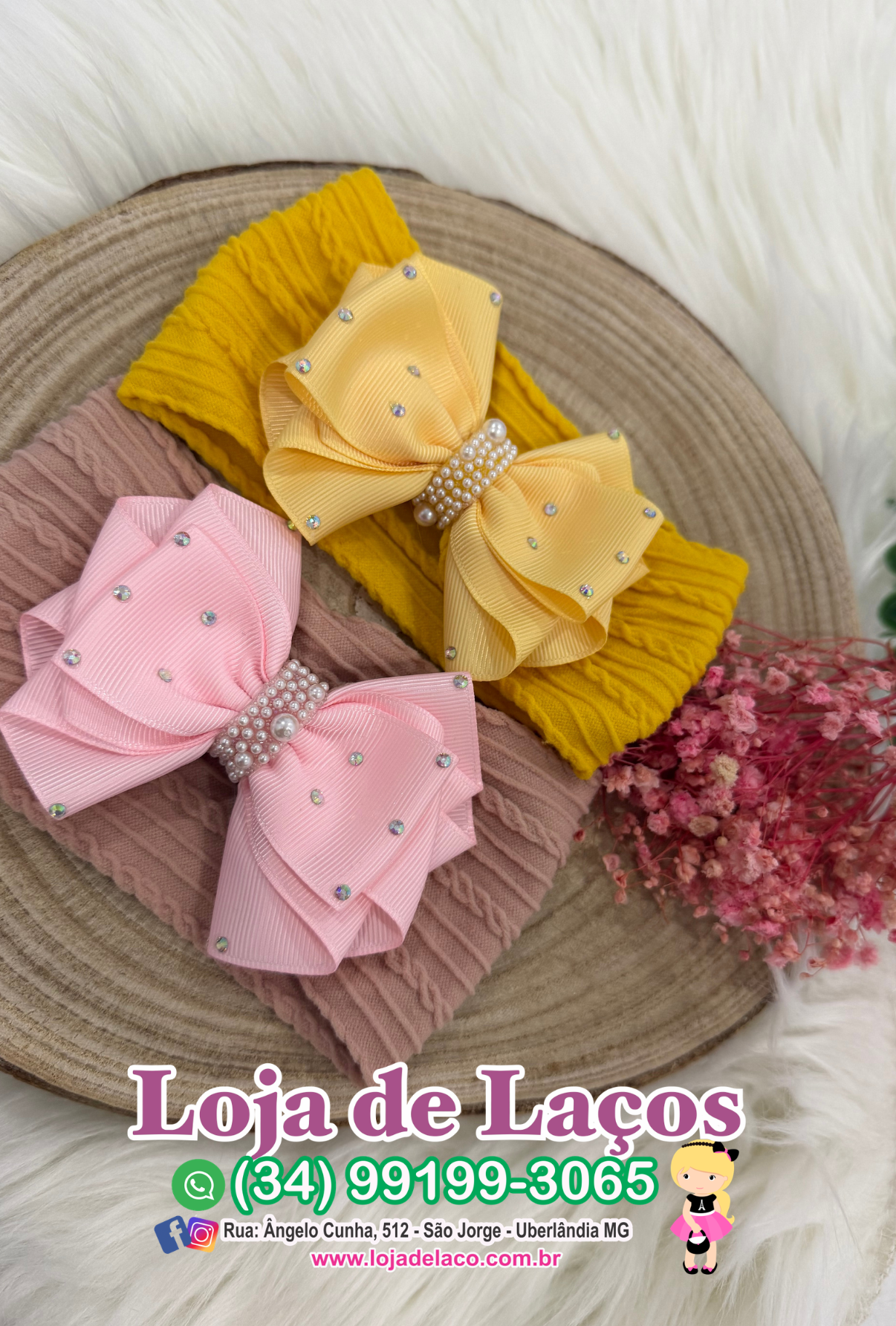 Turbante faixa com laço infantil - Imagem 8