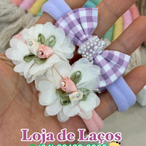 Laço na faixa para bebê