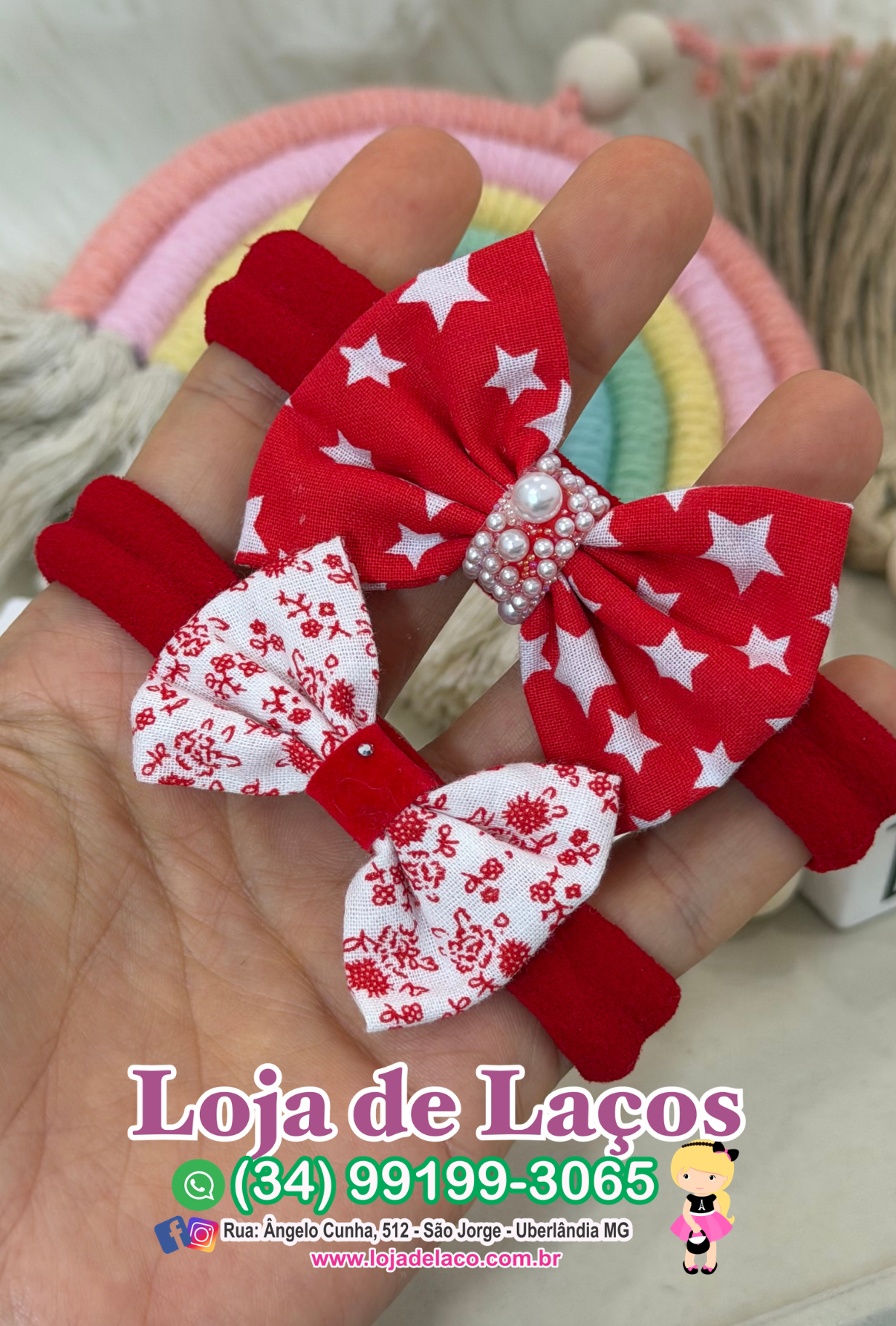 Laço na faixa para bebê - Imagem 4