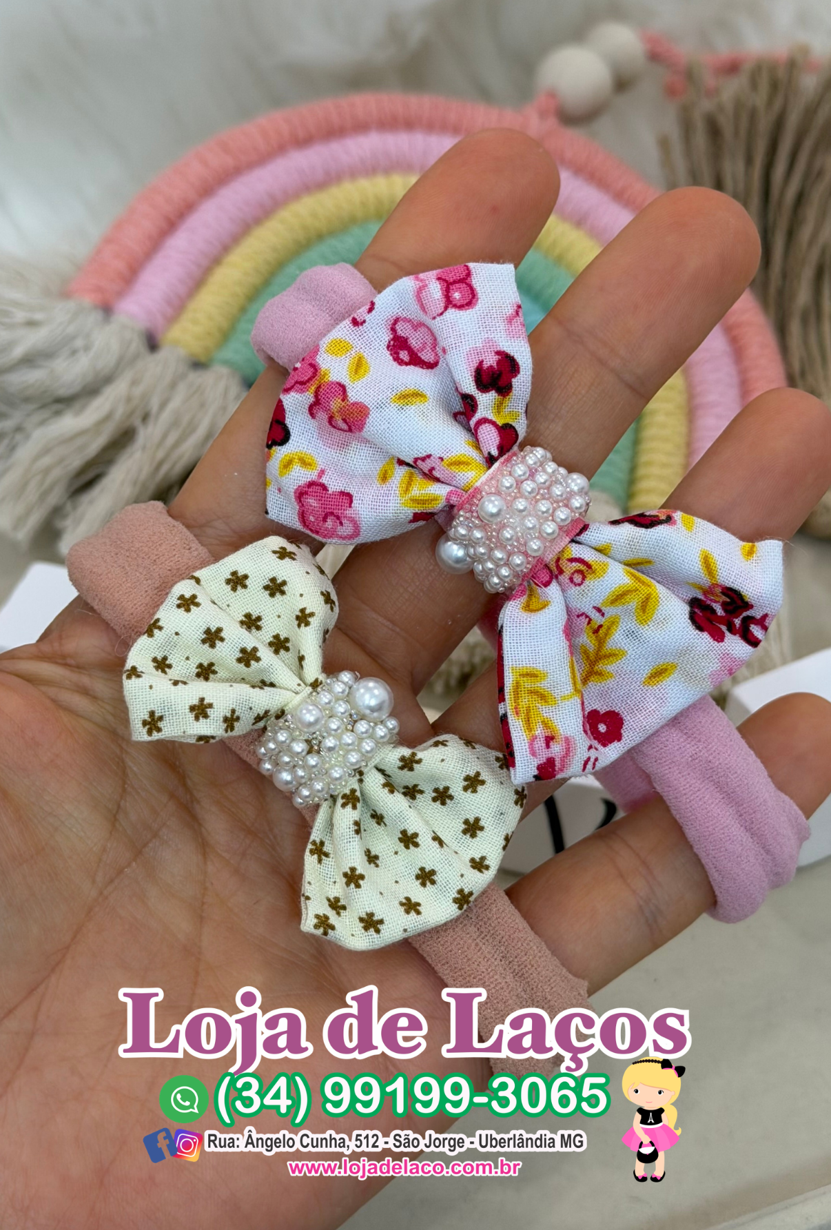 Laço na faixa para bebê - Imagem 3