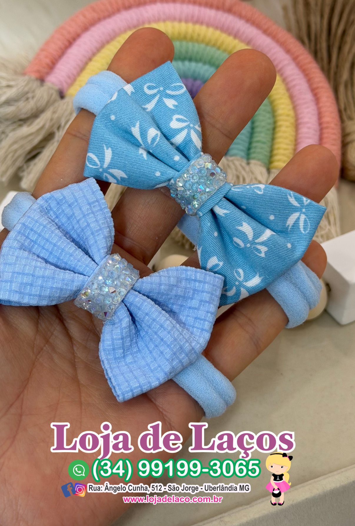 Laço na faixa para bebê - Imagem 2